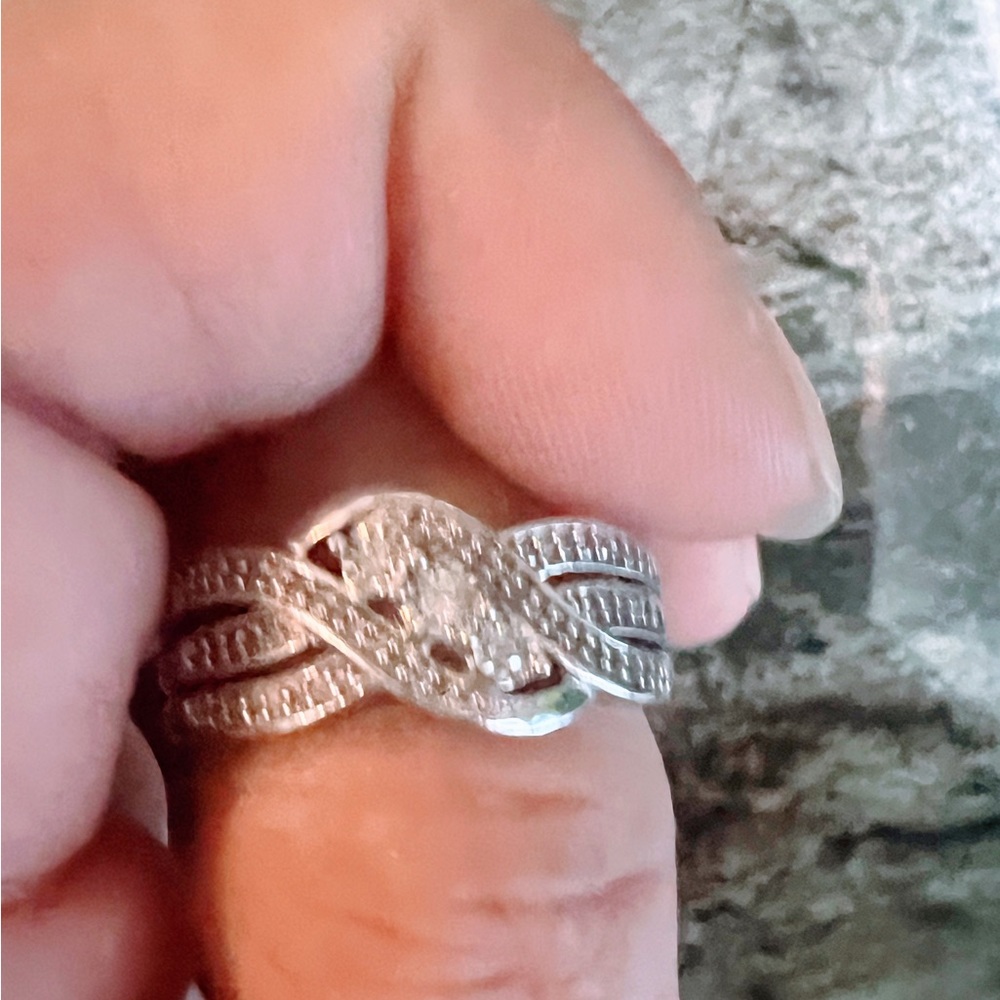 Diamond cluster ring - Picture 2 of 4